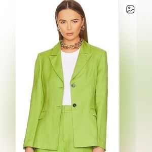 #423 NWT Beautiful Astr Bright Green Single-Breasted Blazer